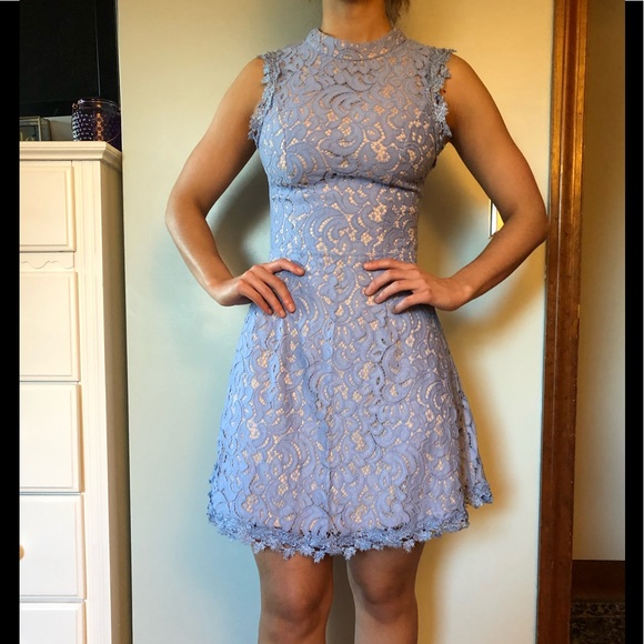Francesca's Collections Dresses & Skirts - Periwinkle blue lace Francesca’s dress